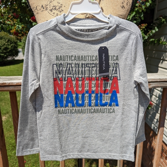 Nautica L/S knit shirt size 4, NWT - Picture 2 of 7